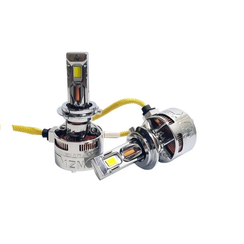 هدلایت خودرو یخی ام زد ام لایتینگ پایه H4 دوکنتاکت بسته ۲ عددی