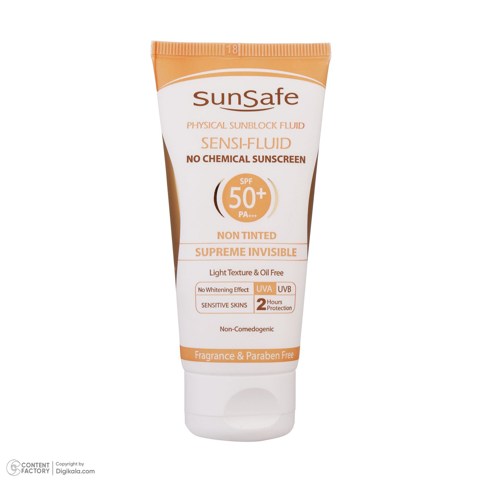 فلوئید ضد آفتاب بدون رنگ سان سیف SPF50 مدل Sensi محافظ UVA ،UVB و +++PA، تنظیم ترشح چربی پوست، مناسب پوست حساس حجم 50 میلی‌لیتر -  - 8