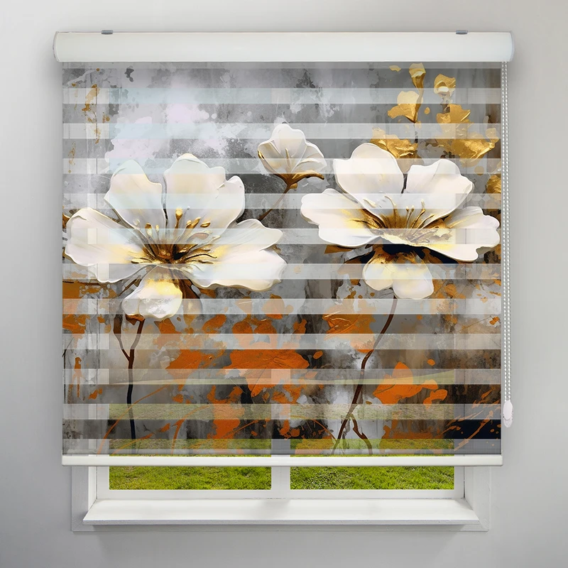پرده زبرا مدل TD-126 سایز 150x150 سانتی متر
