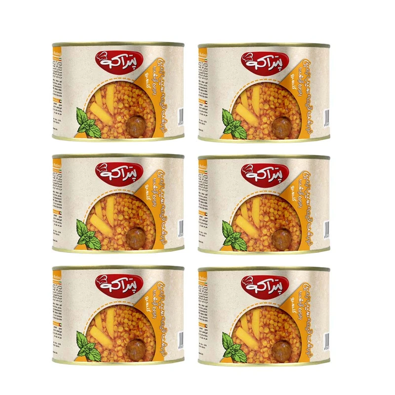 کنسرو قیمه سیب زمینی بدون گوشت پتراکو - 500 گرم مجموعه 6 عددی