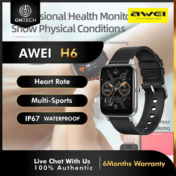 Awei h6 smartwatch clearance