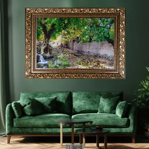 تابلو فرش دستباف طرح کوچه باغ مدل RT