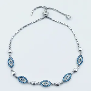 دستبند نقره زنانه سلین کالا مدل چشم زخم ce-As114