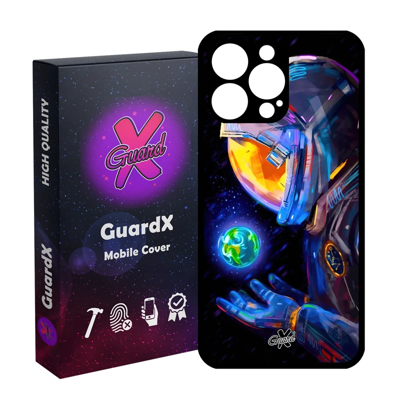 کاور گارد ایکس طرح فضانورد مدل Glass10496 مناسب برای گوشی موبایل اپل iPhone 14 Pro Max