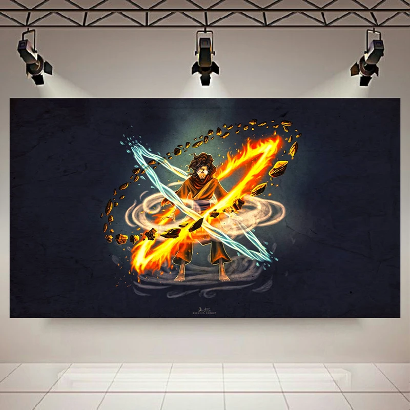 تابلو شاسی طرح آواتار مدل چهار عنصر هستی کد AR6910