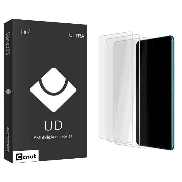 محافظ صفحه نمایش شیشه ای کوکونات مدل UDB Ultra MIX3 مناسب برای گوشی موبایل شیائومی Poco X3 Pro بسته سه عددی
