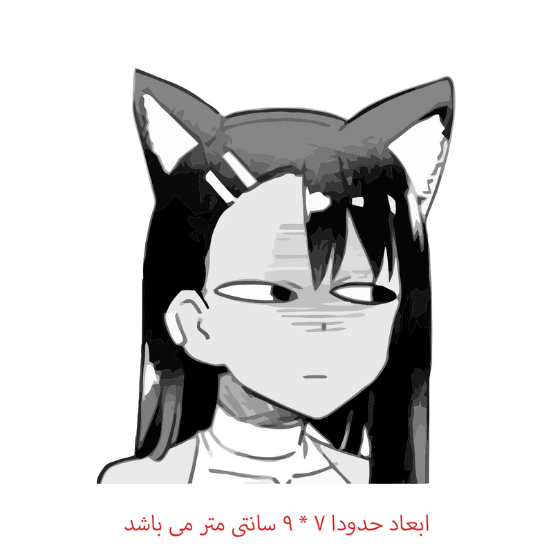استیکر لپ تاپ طرح ناگاتورو کد 2223