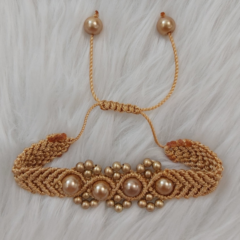 دستبند دخترانه مدل مرواریدی کد baf111 دستبند دخترانه مدل مرواریدی کد baf111