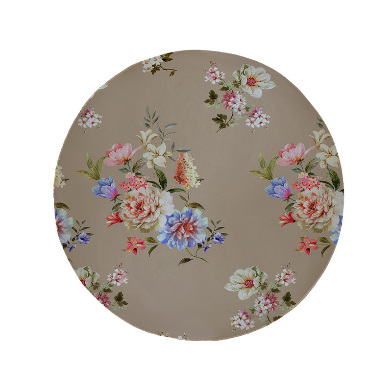 پادری مدل دایره طرح گل کد 5901 سایز 90 × 90 سانتی متر 