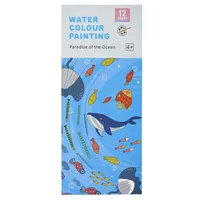 دفتر رنگ آمیزی 12 برگ مدل CD-9915 طرح اقیانوس