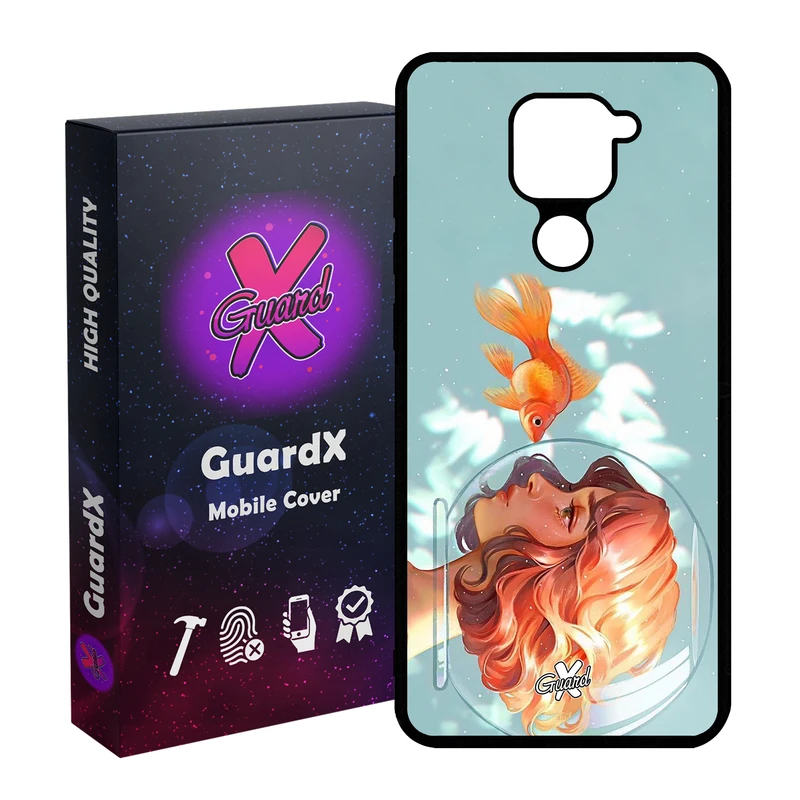 کاور گارد ایکس طرح Girl مدل Glass10020 مناسب برای گوشی موبایل شیائومی Redmi Note 9