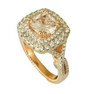 انگشتر نقره زنانه مدل نگین اتریشی