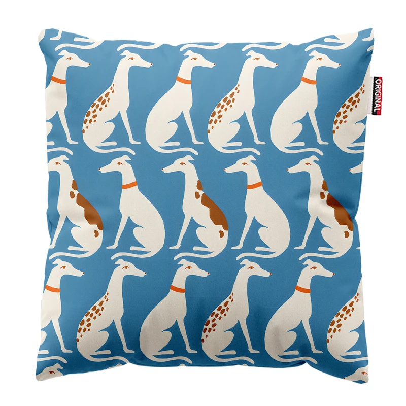 کوسن پاد آفرین مدل مینیمال مدرن طرح سگ کد PK403066 سایز 40*40 سانتی متر