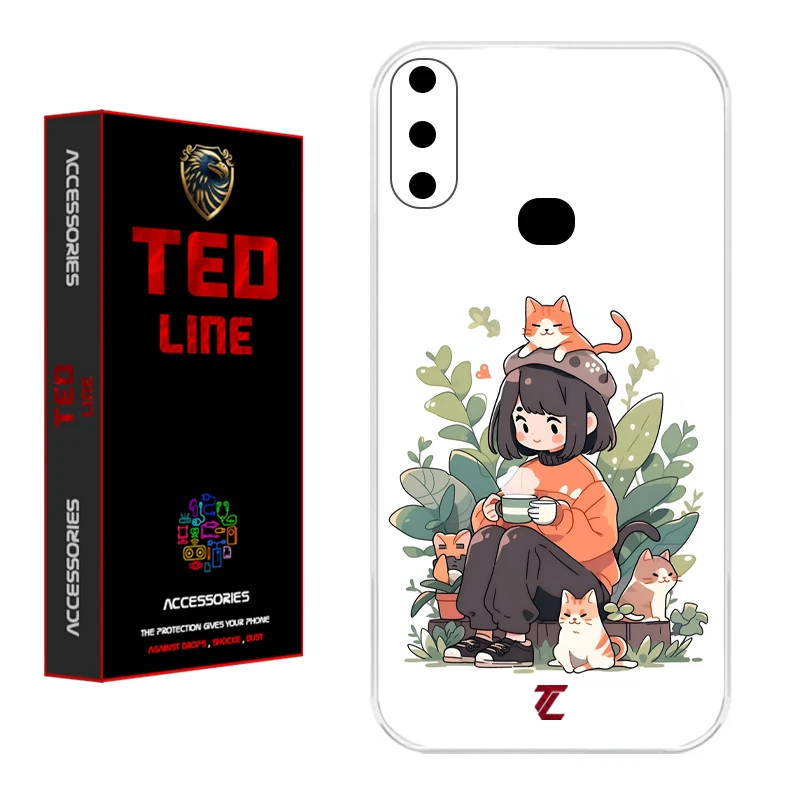 کاور تدلاین طرح گربه کد 1181 مناسب برای گوشی موبایل سامسونگ Galaxy A10S