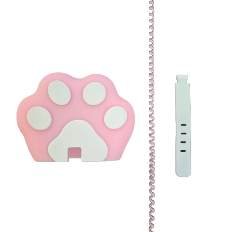 محافظ کابل طرح پنجه گربه به همراه محافظ شارژر دیواری 25 وات سامسونگ مجموعه 3 عددی