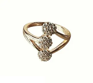 انگشتر زنانه مدل توپی نگینی