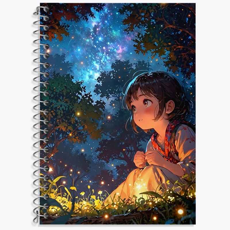 دفتر زبان 50 برگ خندالو مدل سه خط طرح دخترانه کد N2603