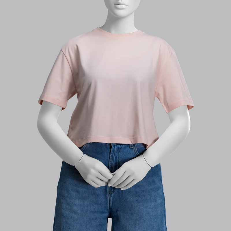 کراپ تیشرت آستین کوتاه زنانه سرژه مدل 203598