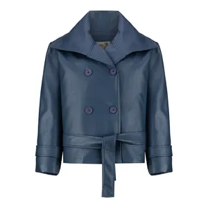 کت چرم زنانه السانا مدل مریدا کد 234405