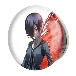 آینه جیبی خندالو طرح توکو کریشیما انیمه توکیو غول Tokyo Ghoul  مدل تاشو کد 4908 