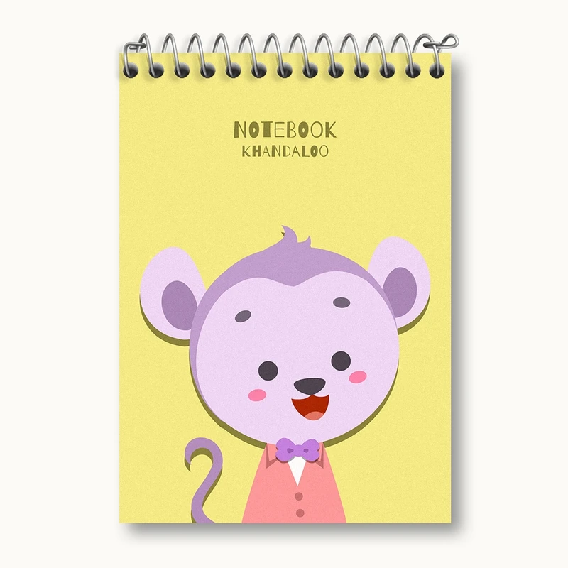 دفتر یادداشت 50 برگ خندالو مدل میمون بامزه کد N1096