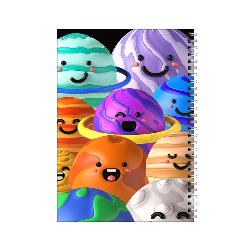 دفتر مشق 50 برگ بامبیلیپ طرح سیاره های خوشحال کد 4902228