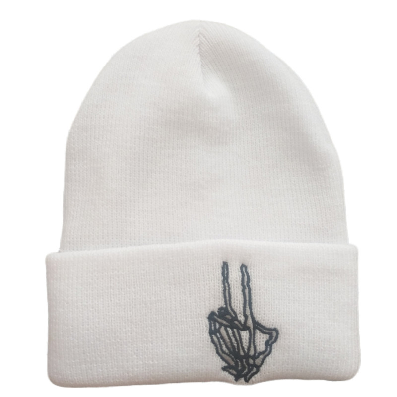 کلاه بافتنی طرح اسکلت