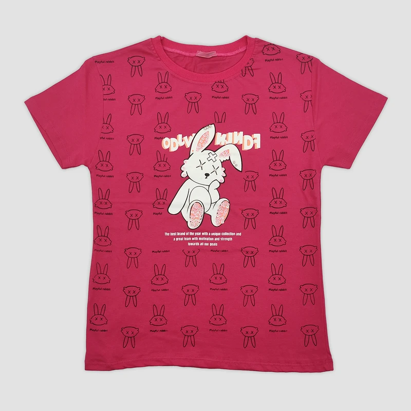 تی شرت آستین کوتاه زنانه مدل لاویز