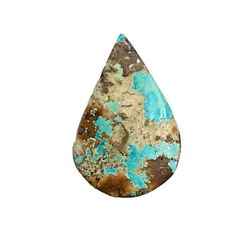 سنگ فیروزه نیشابور مدل اشکی کد NG2112