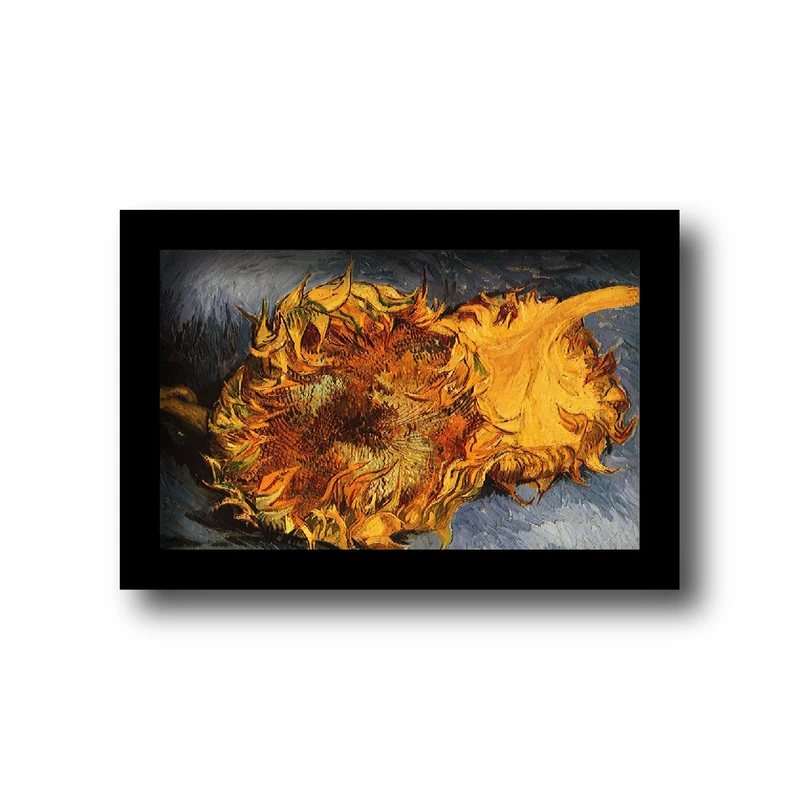 تابلو مدل آثار ونگوگ طرح گل آفتاب گردان کد 2