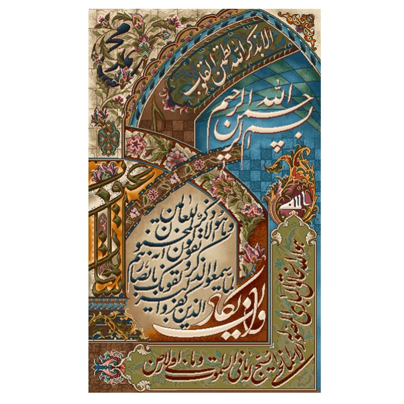 نخ و نقشه تابلوفرش مدل 22301