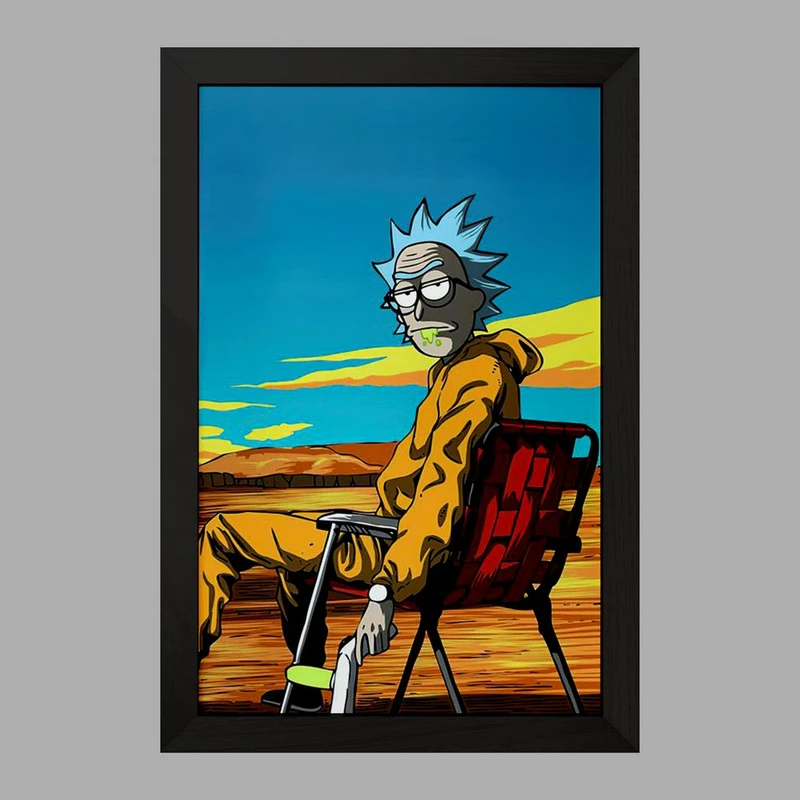 تابلو خندالو مدل انیمیشن ریک و مورتی Rick and Mort کد 26383