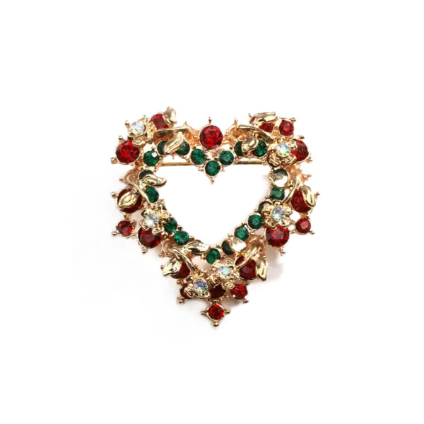 گل سینه زنانه مدل قلب