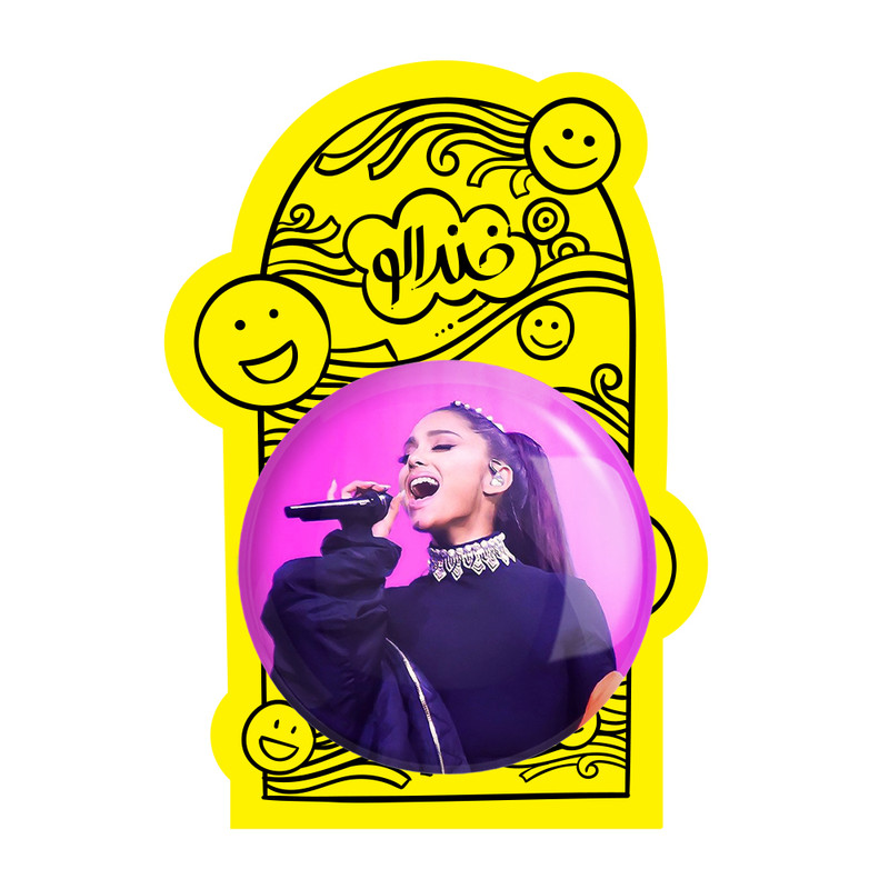 آینه جیبی خندالو طرح آریانا گرانده Ariana Grande مدل تاشو کد 19066 آینه جیبی خندالو طرح آریانا گرانده Ariana Grande مدل تاشو کد 19066