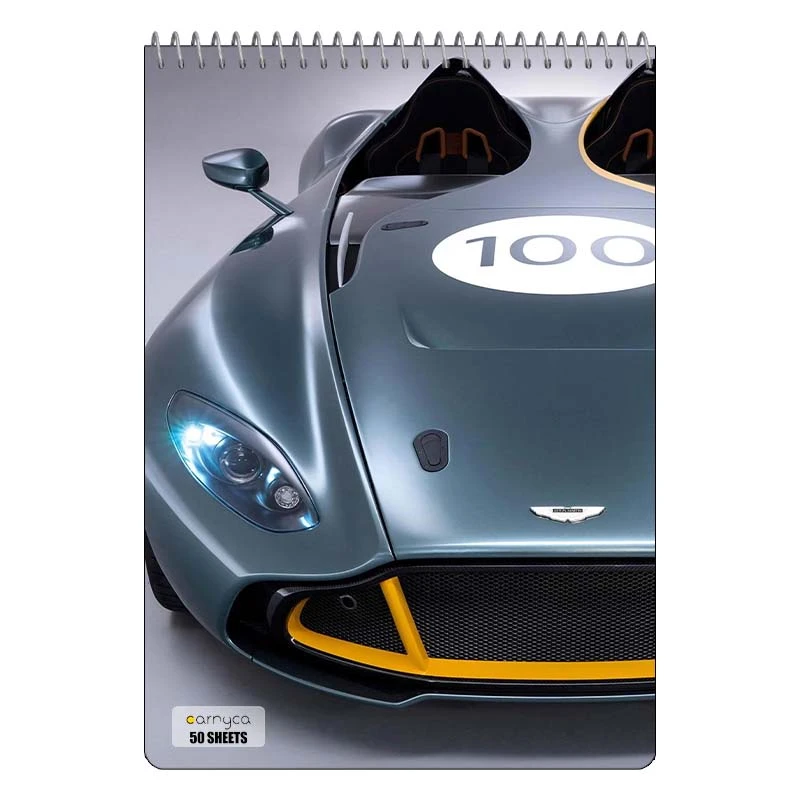 دفتر نقاشی 50 برگ سیمی کارنیکا طرح استون مارتین Aston Martin کد 33261