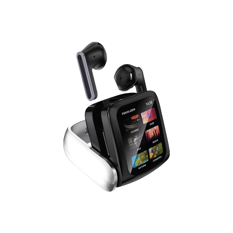 هدفون بی سیم گرین لاین مدل NAZ DESIGN EARBUDS DISPLAY