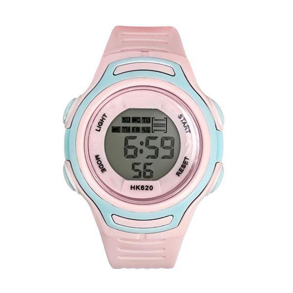 ساعت مچی دیجیتال بچگانه مدل اسپرت تک زمانه بند پیو کرنومتر دار کد H5
