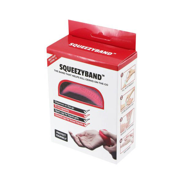 دستبند نگهدارنده ژل ضد عفونی کننده اسکوئیزی بند مدل SQP