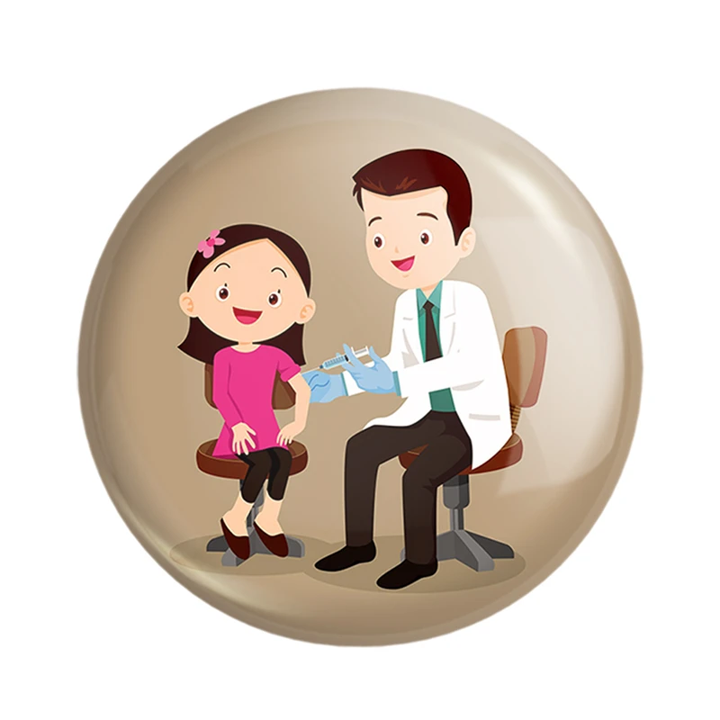 مگنت خندالو مدل پزشک و پرستار کودکانه کد 36513