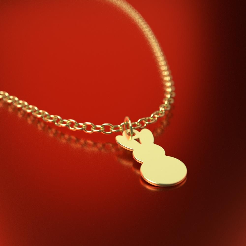 گردنبند طلا 18 عیار زنانه مدوپد مدل خرگوش کد RNA10599 - - 5