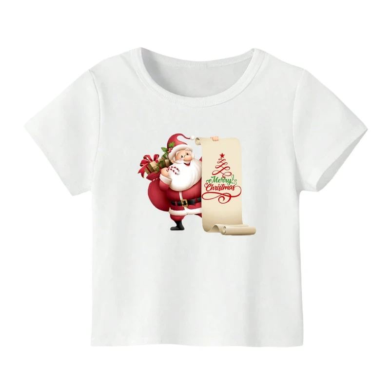 تی شرت آستین کوتاه بچگانه مدل بابانوئل کریسمس کد 8