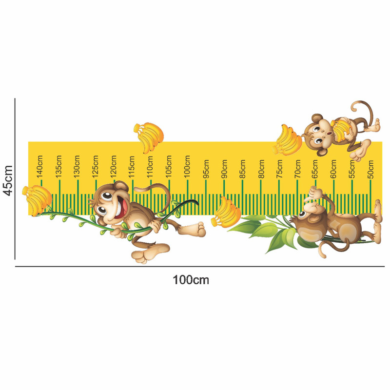 متر اندازه گیری کودک طرح میمونهای بازیگوش