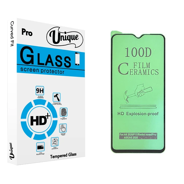 محافظ صفحه نمایش سرامیکی يونيک مدل +Clear مناسب برای گوشی سامسونگ REDMI NOTE 8 PRO / A20 s / A5 2020