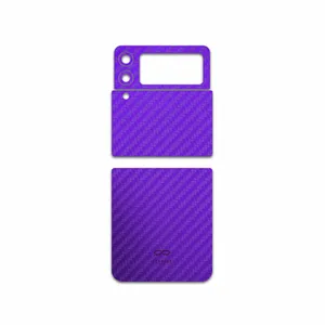 MAHOOT Purple-Fiber Cover Sticker for Samsung Galaxy Z Flip3 5G