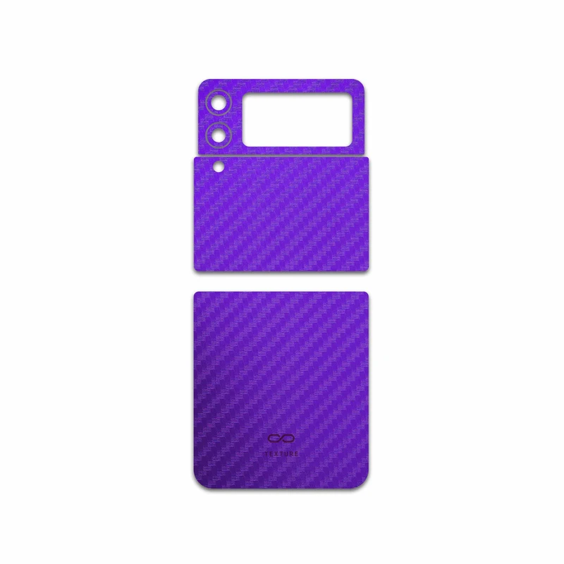 برچسب پوششی ماهوت مدل Purple-Fiber مناسب برای گوشی موبایل سامسونگ Galaxy Z Flip3 5G