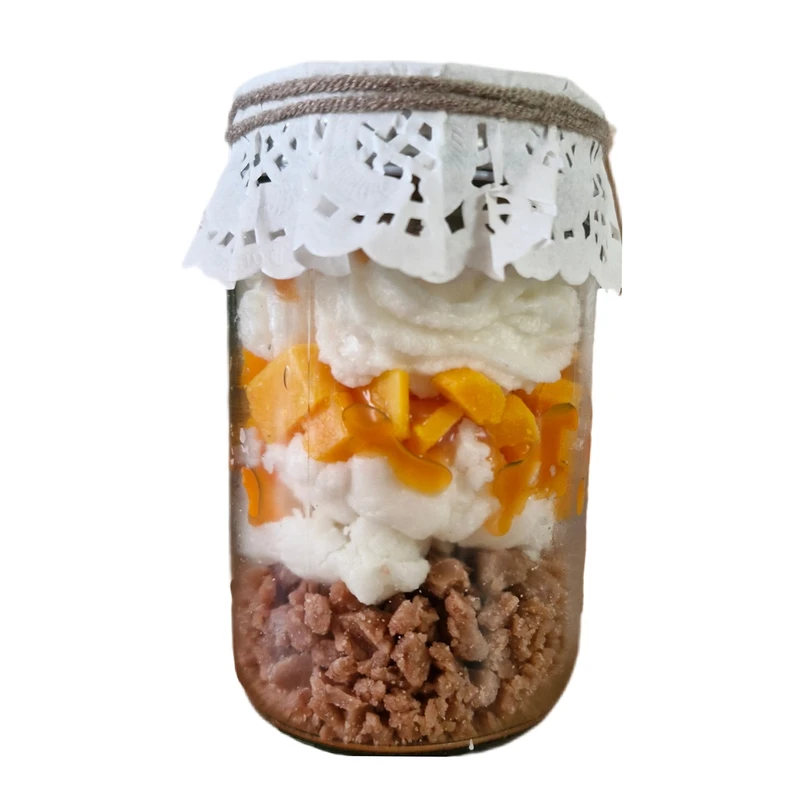 شمع لیوانی معطر مدل انبه با رایحه انبه هلو زمان اتمام 20 ساعت