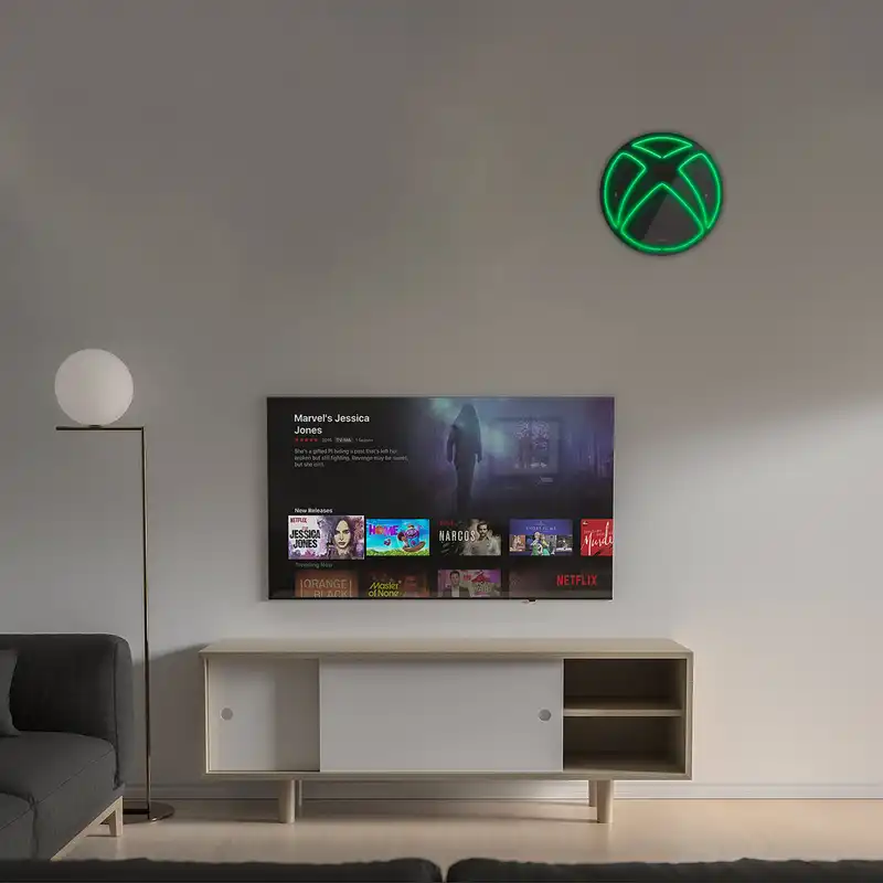 چراغ دیواری نئون دیزاین مدل Xbox-BL_GR