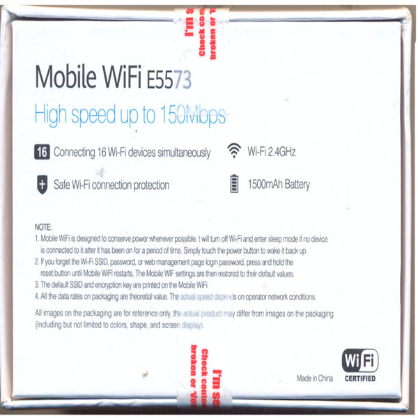 مودم روتر 4G مدل Mobile Wifi E5573