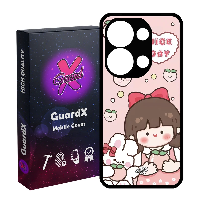 کاور گارد ایکس طرح دختر مدل Glass10522 مناسب برای گوشی موبایل شیائومی Redmi Note 13 Pro 4G / Poco M6 Pro 4G