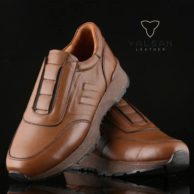 کفش روزمره زنانه چرم یلسان مدل سالوادر کد Asl-615-GF